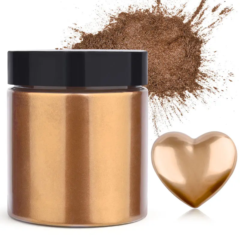 Resin Pigment Powder - 50g/Şişe Metalik Sim Tozu Altın Gümüş