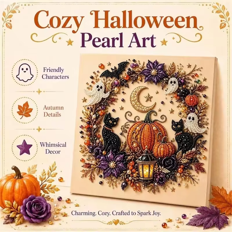 Art Craft Kits For Adults - @Halloween Yetişkinler İçin İnci Sanatı Seti