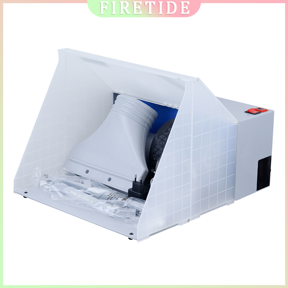 Art Craft Youtube - Taşınabilir Airbrush Boyama Kabini Seti, LED