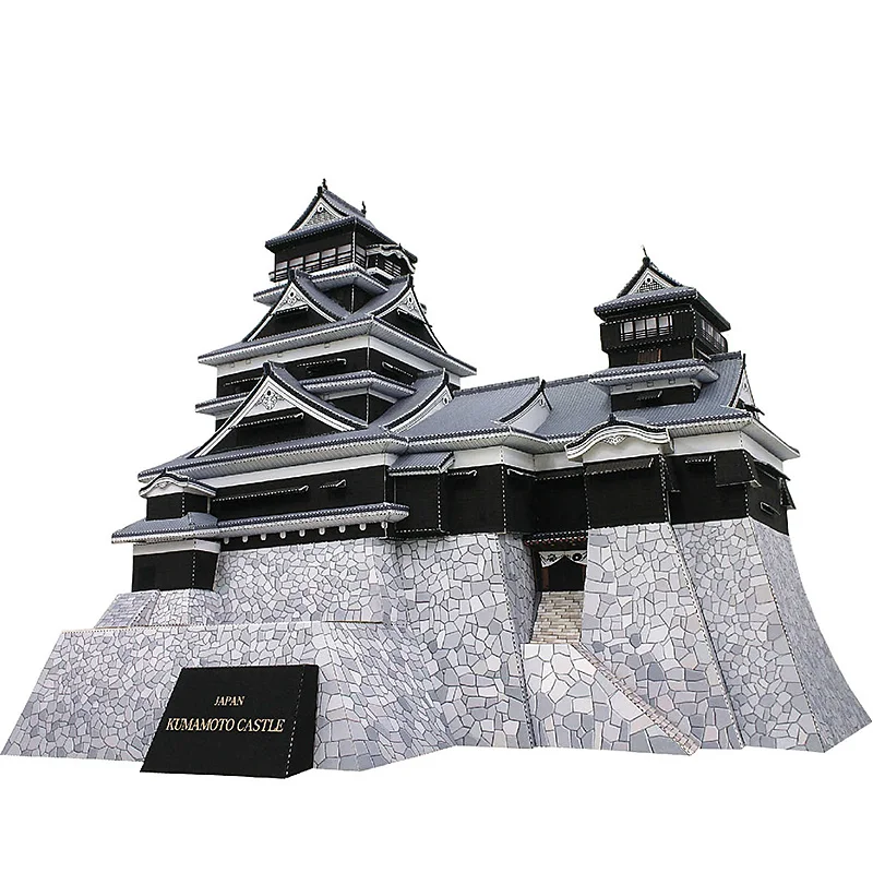 Art Craft Building - Japonya Kumamoto Kale Mini 3D Kağıt