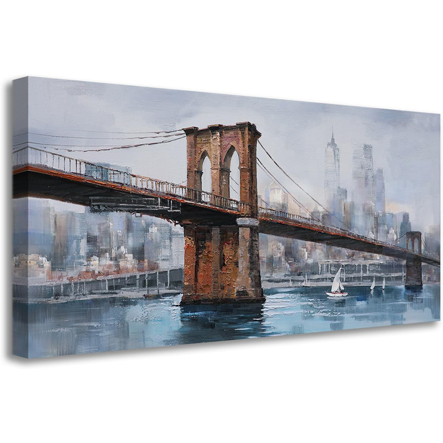 Art And Craft New York - Brooklyn Köprüsü Duvar Sanatı elmas boyama