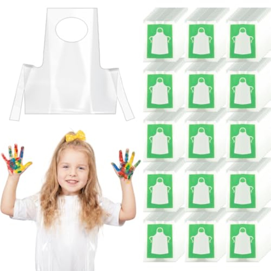 Art Craft For Toddlers - HKACSTHI Tek Kullanımlık Önlükler, Plastik Çocuk