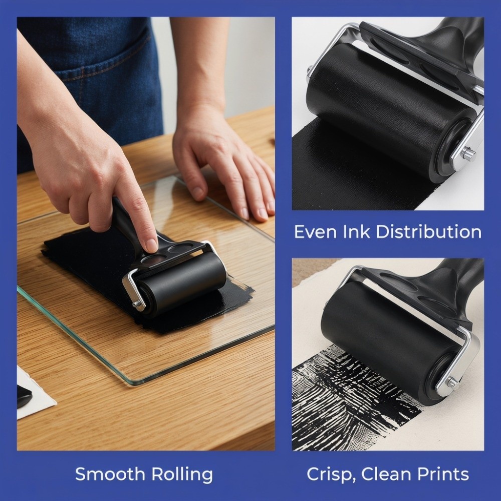 Art Craft Easy - 2 adet kullanımı kolay 6cm Brayer