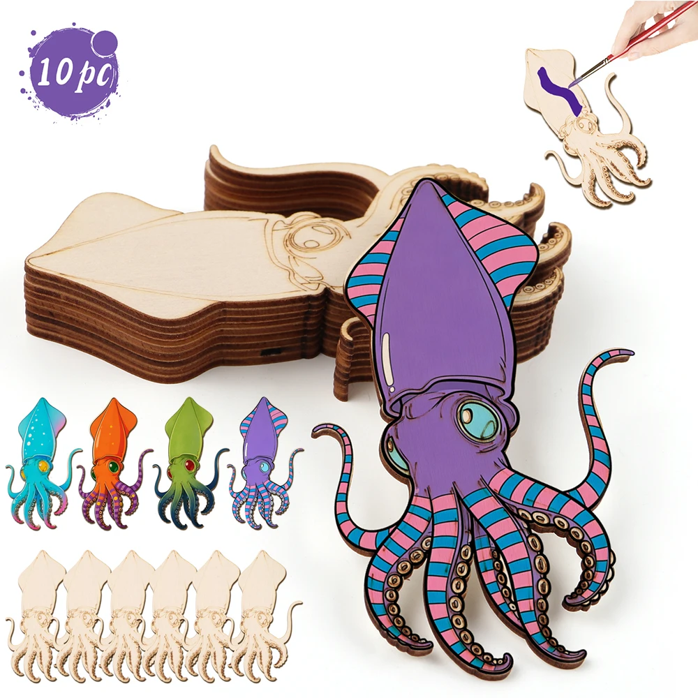Art Craft Painting - 10 adet/takım Bitmemiş Ahşap El Sanatları