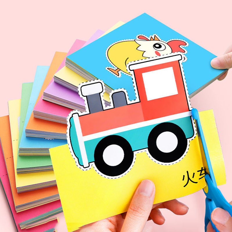 Art Craft For Toddlers - 96 Parça Eğlenceli Kağıt Kesme Seti,