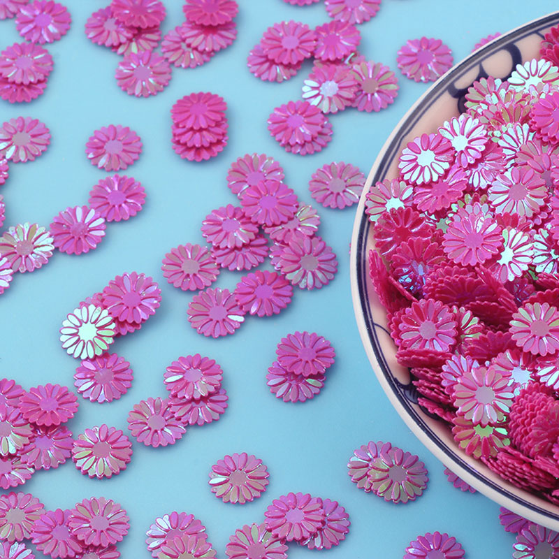 Eco Art Craft - Küçük Papatya Pulları Mat Lentejuelas 9mm
