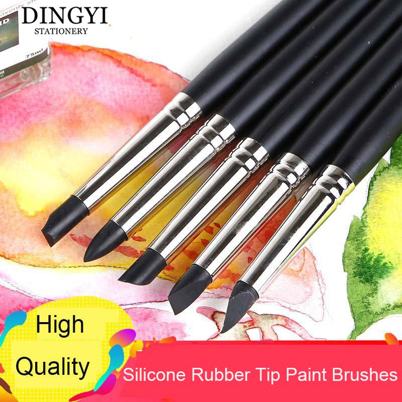 Gouache Paint Set - 5 adet silikon kauçuk İpucu boya