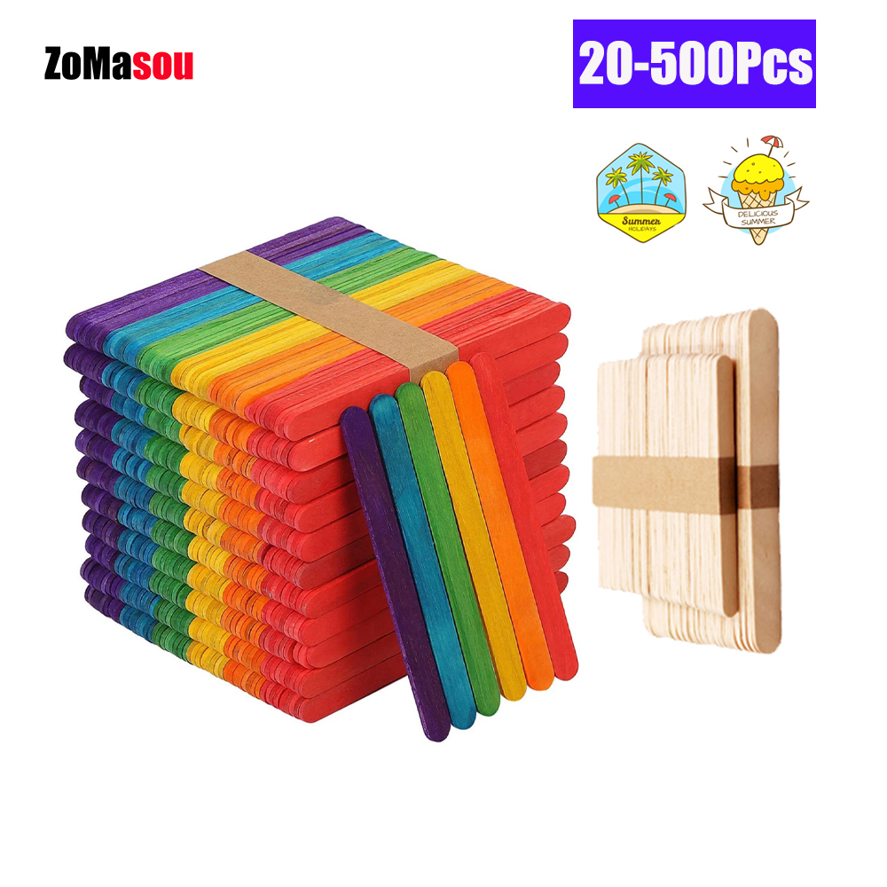 Eco Art Craft - 20/100/500 adet dondurma buzlu şeker çubukları