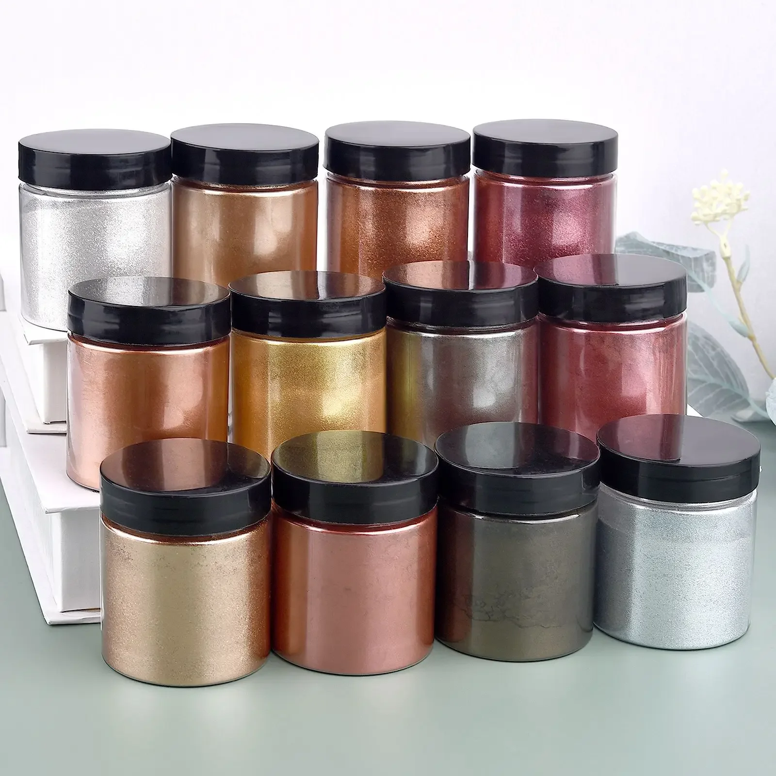 50g/Şişe Metalik Sim Tozu Altı - Resin Pigment Powder incelemesi ve fiyatı
