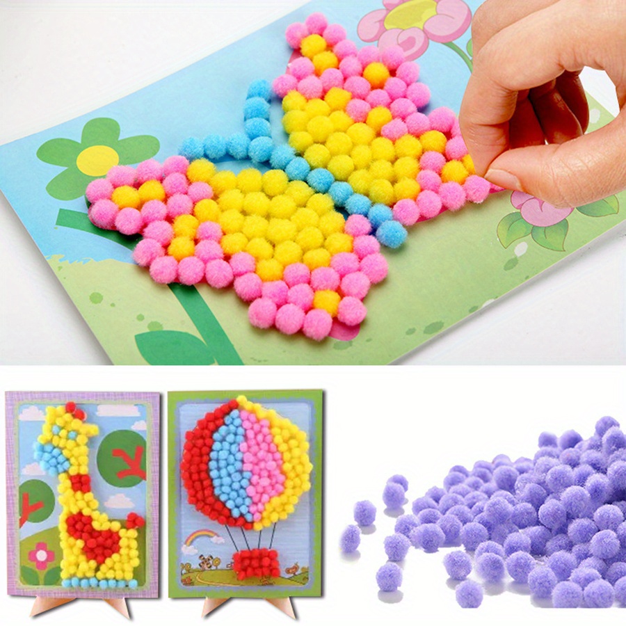 2 adet 16x21 cm Renkli Pom-Pom - Art Craft Painting incelemesi ve fiyatı