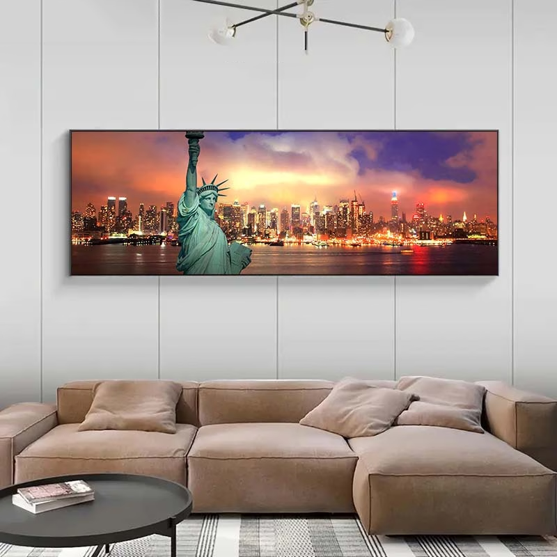 Modern New York Şehir Gece Man - Art And Craft New York incelemesi ve fiyatı