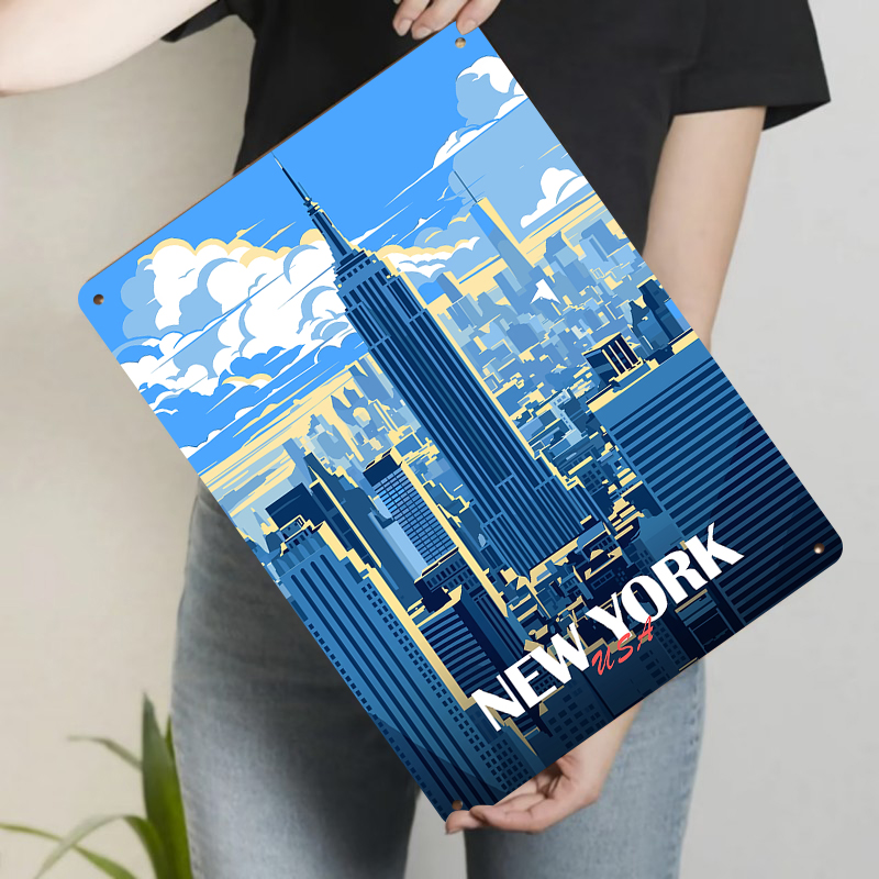 New York Şehir Manzarası Metal - Art And Craft New York incelemesi ve fiyatı