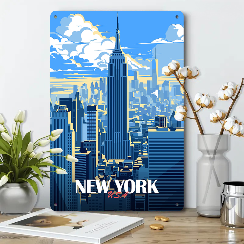 New York Şehir Manzarası Metal - Art And Craft New York incelemesi ve fiyatı
