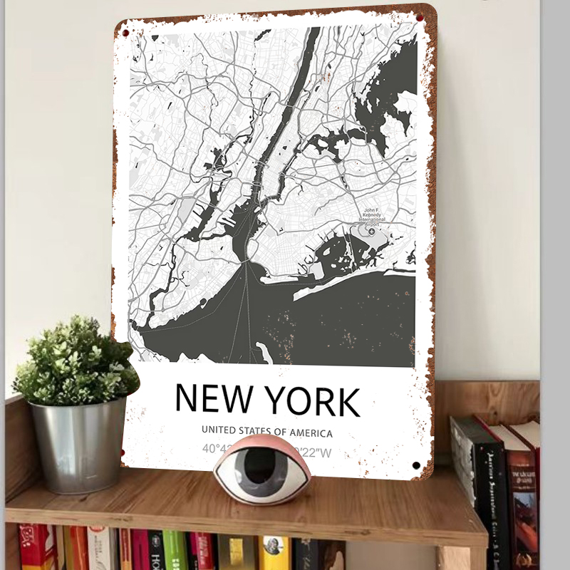 New York Şehir Haritası Sanat  - Art And Craft New York incelemesi ve fiyatı