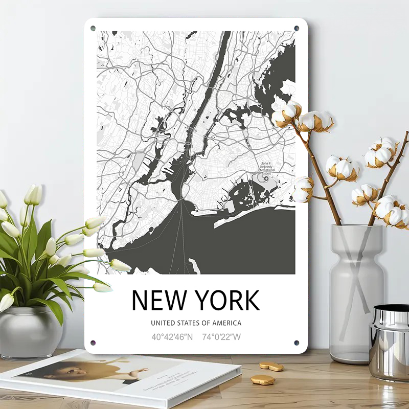 New York Şehir Haritası Sanat  - Art And Craft New York incelemesi ve fiyatı