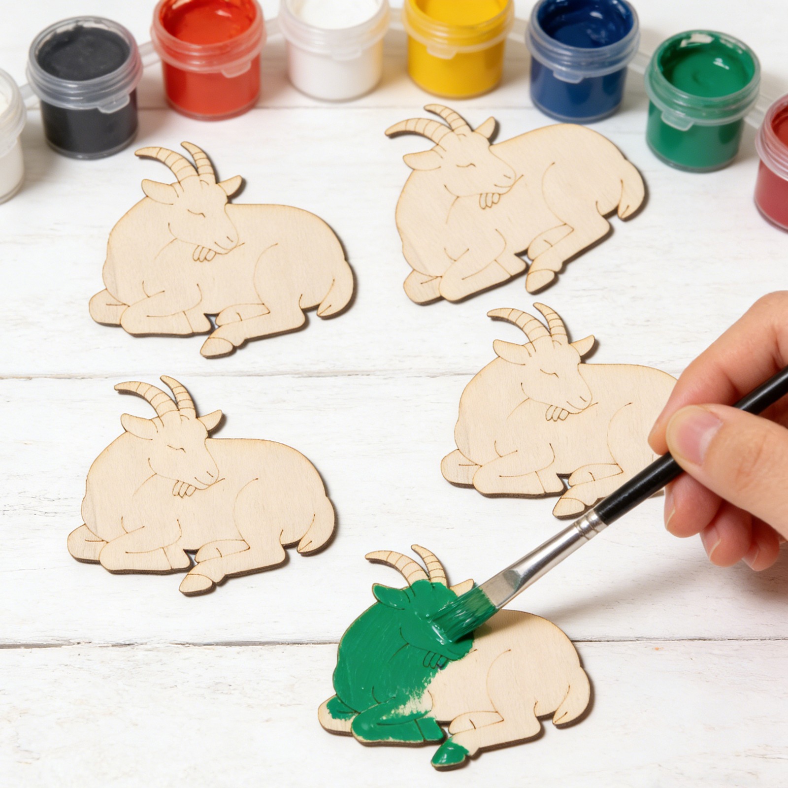 10 adet/takım Bitmemiş Ahşap K - Art Craft Painting incelemesi ve fiyatı