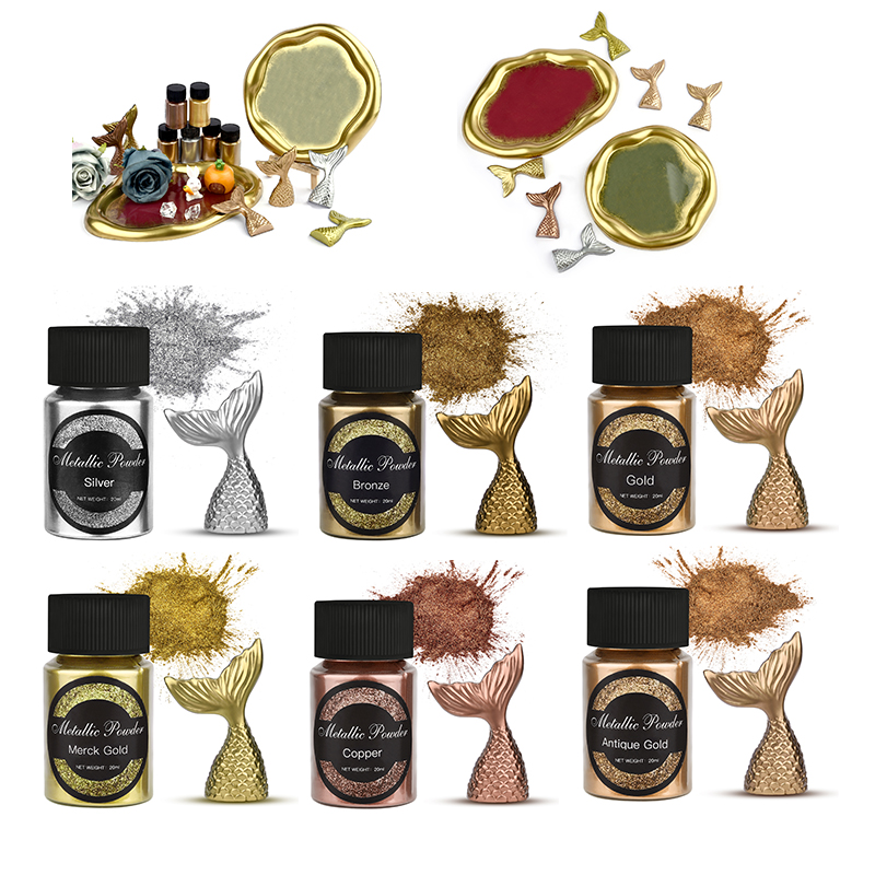 20ml/şişe metalik sim tozu alt - Resin Pigment Powder incelemesi ve fiyatı